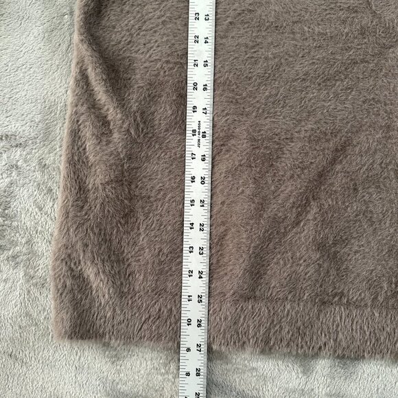 Chico's Fuzzy Long Sleeve Sweater Neutral Women's size 2 LARGE - Picture 5 of 6